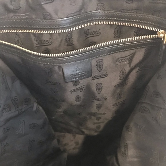 Gucci Black Leather Large Irina Tote Bag - Picture 8 of 10